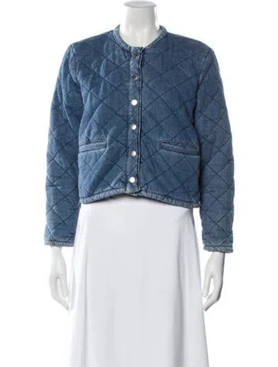 Pre-owned Ba&sh Denim Jacket In Blue