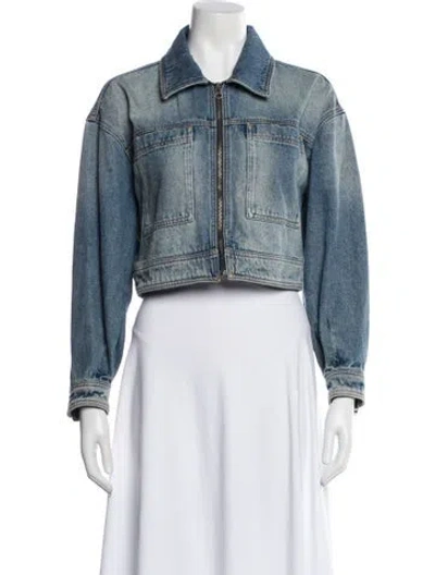 Pre-owned Ba&sh Denim Jacket In Blue