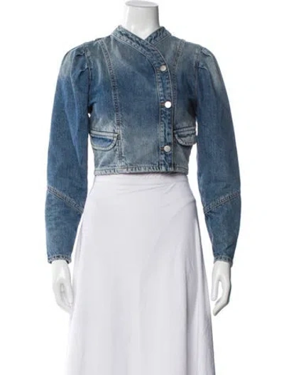 Pre-owned Ba&sh Denim Jacket In Blue