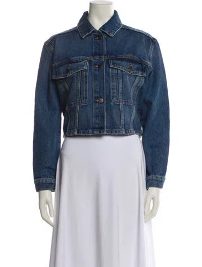 Pre-owned Ba&sh Denim Jacket In Blue