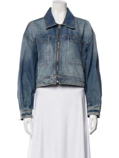 Pre-owned Ba&sh Denim Jacket In Blue