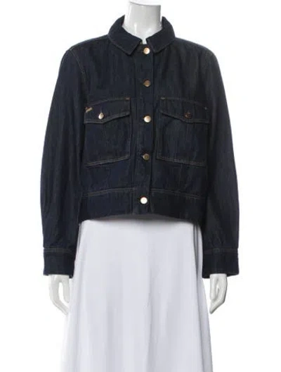 Pre-owned Ba&sh Denim Jacket In Blue
