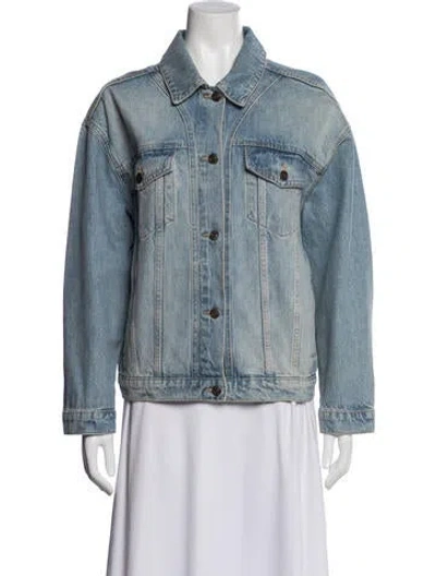 Pre-owned Ba&sh Denim Jacket In Blue