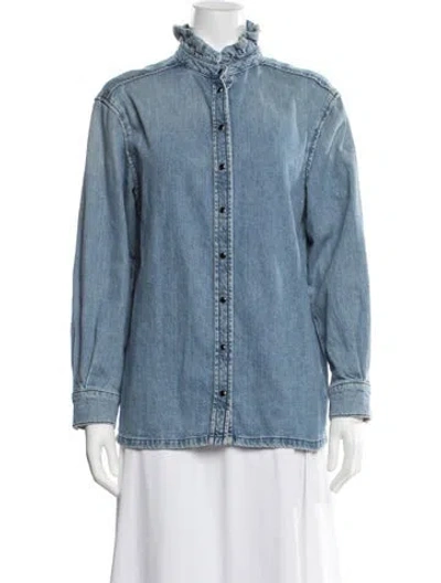 Pre-owned Ba&sh Denim Jacket In Blue
