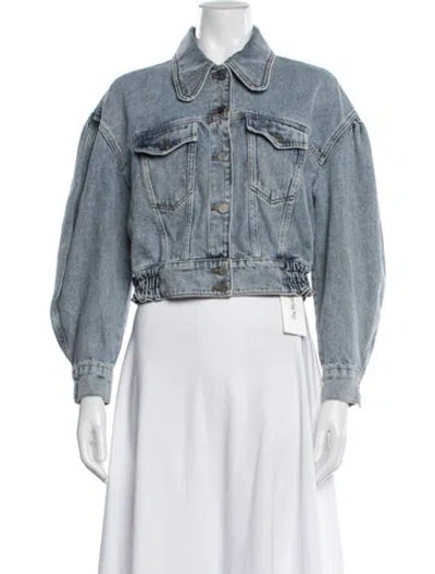 Pre-owned Ba&sh Denim Jacket In Blue