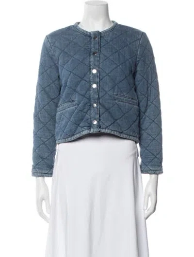 Pre-owned Ba&sh Denim Jacket In Blue