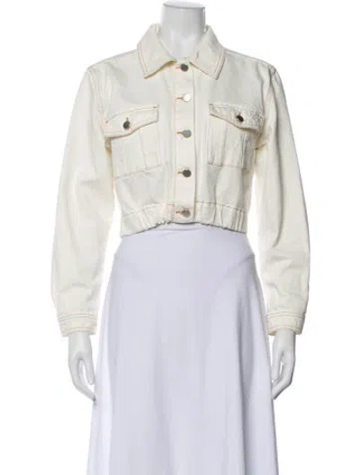 Pre-owned Ba&sh Denim Jacket In Neutral