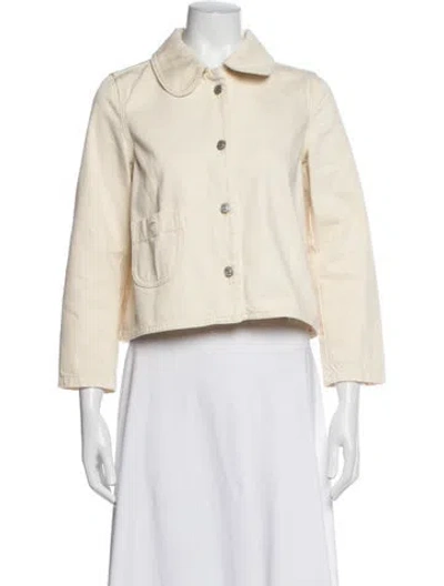 Pre-owned Ba&sh Denim Jacket In Neutrals