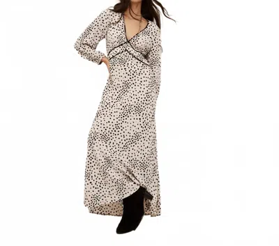 Ba&sh Derby Maxi Dress In Ecru Black In Multi