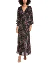 Ba&sh Desir Silk-blend Maxi Dress In Brown