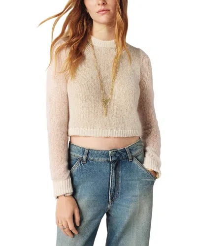 Ba&sh Diego Mohair & Wool-blend Sweater In Neutral