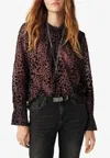 Ba&sh Dionysos Leopard Print Blouse In Multi