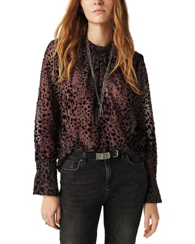 Ba&sh Dionysos Leopard Print Blouse In Multi