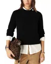 Ba&sh Doel Straight Cut Sweater In Black In Black