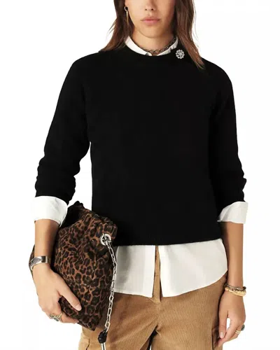 Ba&sh Doel Straight Cut Sweater In Black