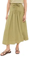 Ba&sh Donia Skirt Kaki In Green