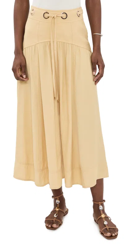 Ba&sh Donia Skirt Paille In Yellow