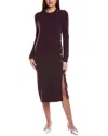 Ba&sh Doree Alpaca & Wool-blend Sweaterdress In Purple