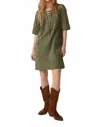 Ba&sh Dorise Dress In Kaki Green In Green