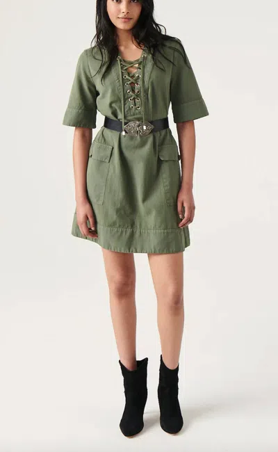 Ba&sh Dorise Short Dress In Green