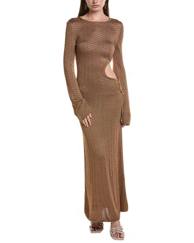 Ba&sh Drapa Maxi Dress In Brown