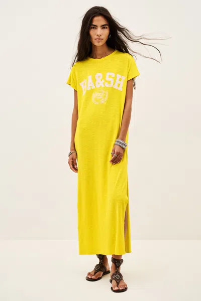 Ba&sh Dress Civia For Woman In Yellow