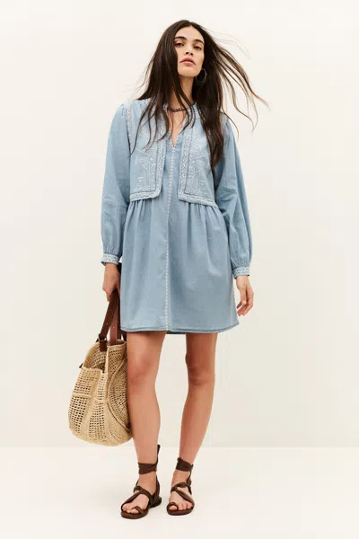 Ba&sh Dress Laen For Woman In Blue