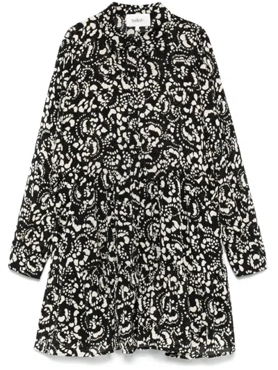 Ba&sh Eflava Mini Dress In Noir In Black