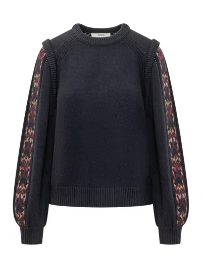 Ba&sh Ba & Sh Elda Knit Jumper In Encre