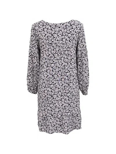 Pre-owned Ba&sh Elroy Floral-print Mini Dress In Black