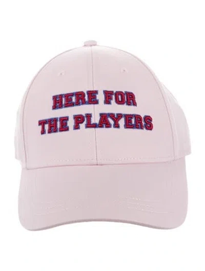 Pre-owned Ba&sh Embroidered Baseball Cap W/tags In Pink