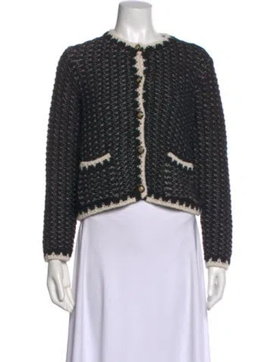 Pre-owned Ba&sh Escorial Wool Crew Neck Sweater In Black