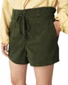 Ba&sh Fabo Drawstring Short In Khaki In Multi