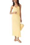 Ba&sh Fame Flowing Dress In Yellow In Yellow