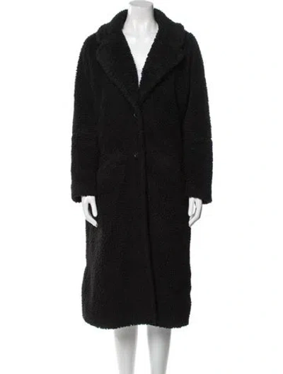 Pre-owned Ba&sh Faux Fur Coat In Black