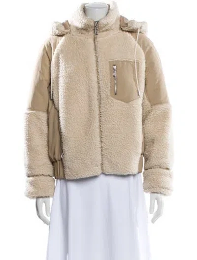Pre-owned Ba&sh Faux Fur Coat In Neutral