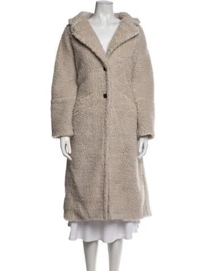 Pre-owned Ba&sh Faux Fur Coat In Neutrals
