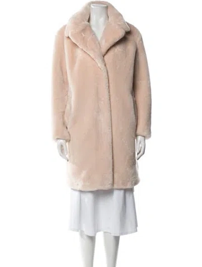 Pre-owned Ba&sh Faux Fur Faux Fur Jacket In Pink