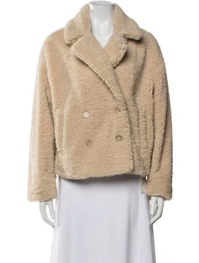 Pre-owned Ba&sh Faux Fur Jacket In Neutrals