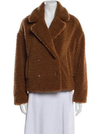 Pre-owned Ba&sh Faux Fur Jacket W/ Tags In Brown