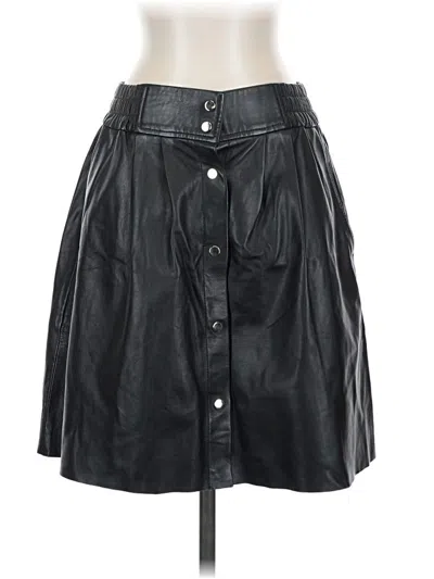 Ba&sh Faux Leather Skirt In Black