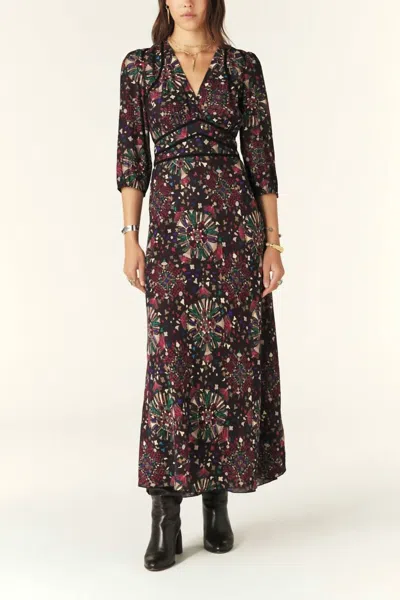 Ba&sh Fazia Dress In Anthracite In Multi