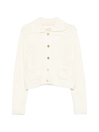 Ba&sh Federica Front-pocket Cardigan In Neutral