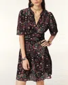 Ba&sh Fidji Mini Dress In Anthracite In Multi