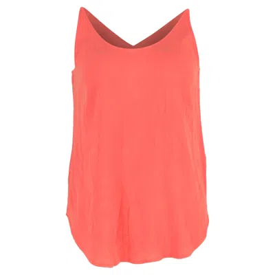 Pre-owned Ba&sh Ba & Sh Figue Tank Top In Orange Viscose In Pink
