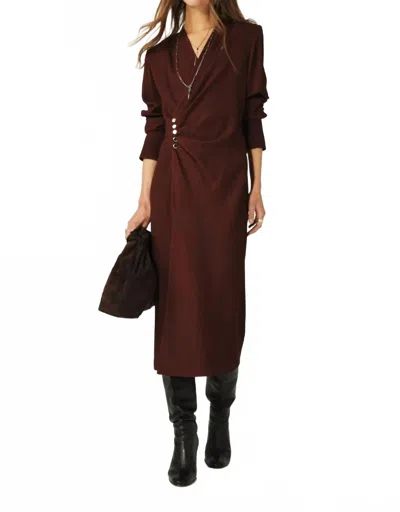 Ba&sh Fiji Midi Dress In Chocolate In Brown