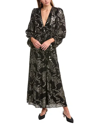 BA&SH FIL COUPE MAXI WRAP DRESS