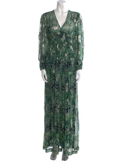Pre-owned Ba&sh Floral Print Long Dress