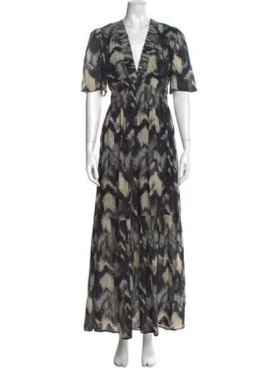 Pre-owned Ba&sh Floral Print Long Dress