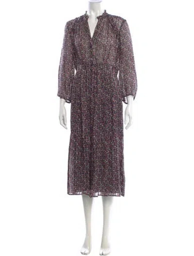 Pre-owned Ba&sh Floral Print Long Dress